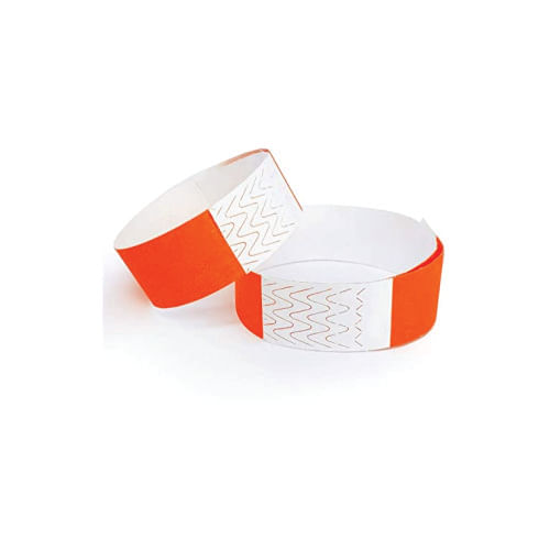 Pulseira De Eventos/Identificação Coral Fluor C/ 40 Un
