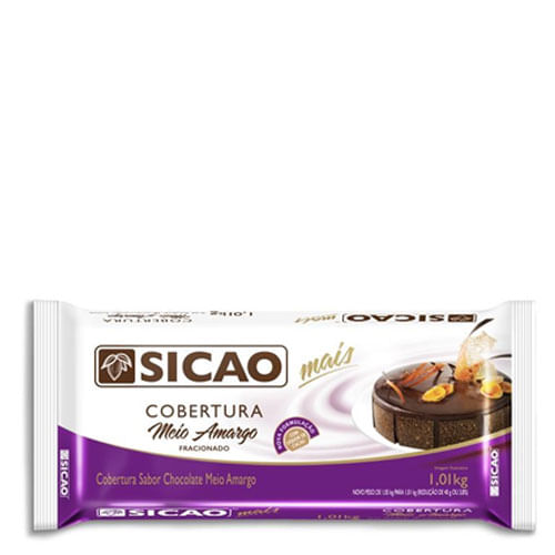 Chocolate Mais Meio Amargo 1,01 Kg Sicao