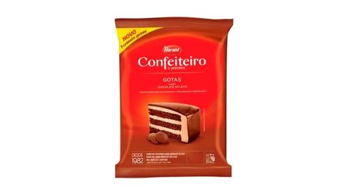 Chocolate Confeiteiro Ao Leite Gotas 1,01 Kg Harald