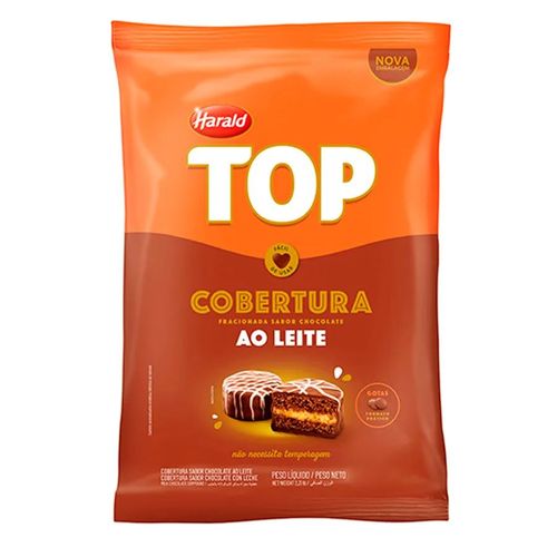 Chocolate Top Ao Leite Gotas 1,01 Kg Harald