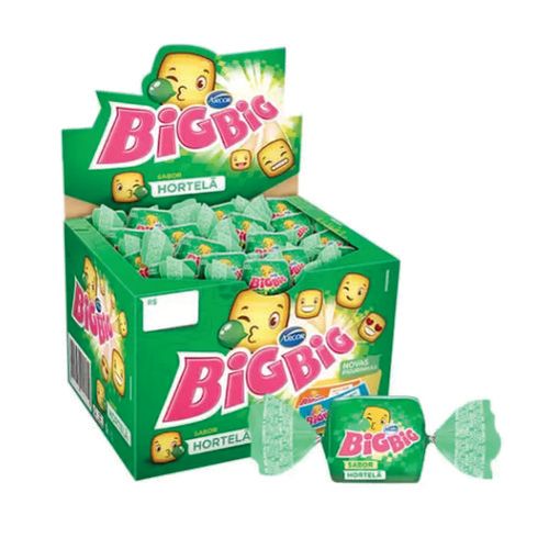 Chiclete Big Big Hortelã C/ 100 Un Arcor