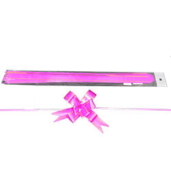 Laço Pronto Liso Pink Lista Dourada 23mm C/ 10un Brfestas