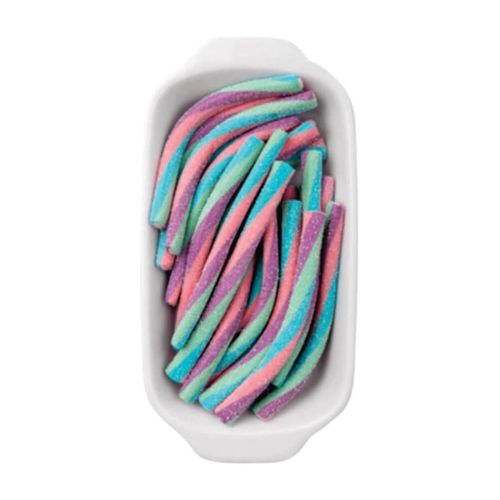 Bala Canudinho Color Morango Citrico Uni 12x15 Gr Docile