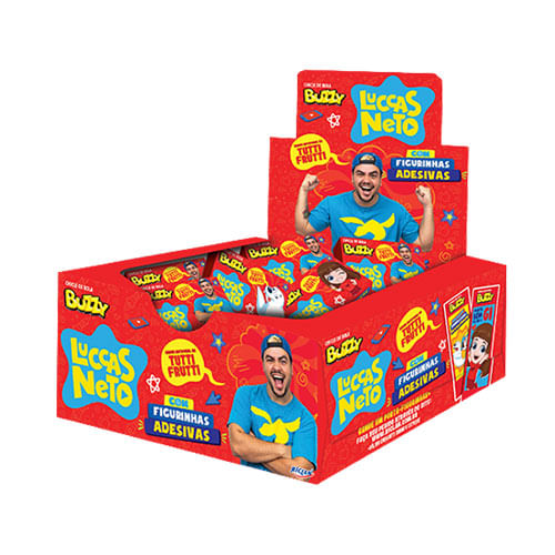 Chicle Lucas Neto Tutti Frutti C/ 90 Un Buzzy