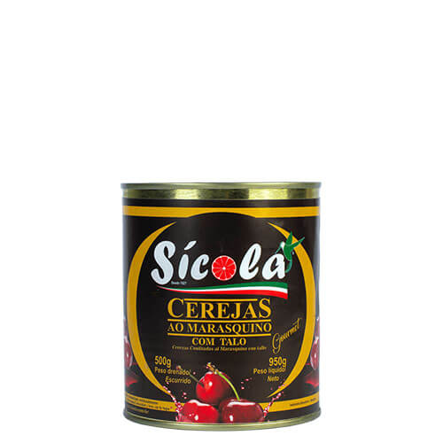 Cereja Verdadeira C/ Talo 500 Gr Drenado Sicola