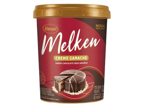 Ganache Meio Amargo 1 Kg Harald