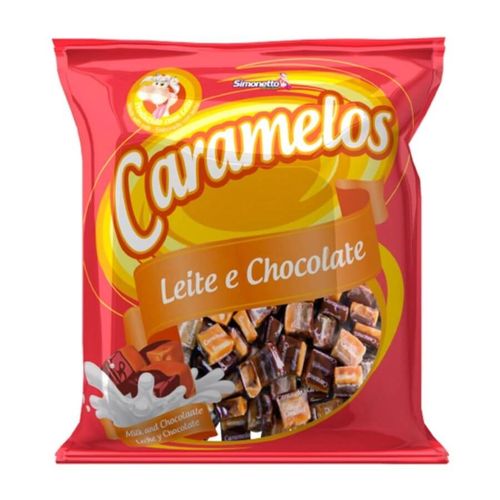 Bala Caramelo Leite/Chocolate 500 Gr Simonetto