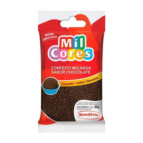 Confeito Brigadeiro Redondo 80 Gr Mavalério