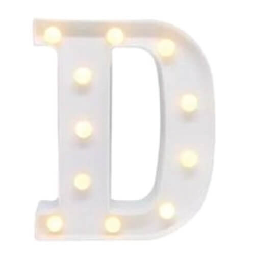 Luminaria Plastica Led Letra polDpol