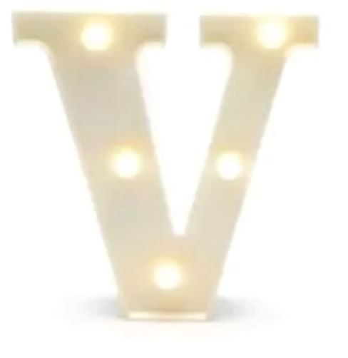 Luminaria Plastica Led Letra polVpol