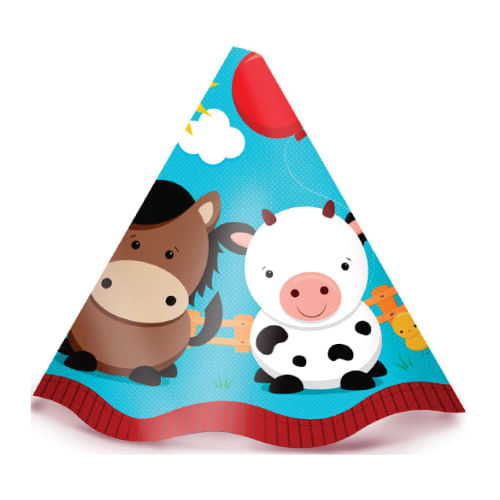Chapéu Cone Fazendinha V2 C/ 8 Un Junco