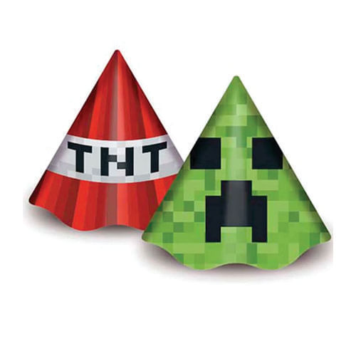 Chapéu Cone Mini Pixels C/ 8 Un Junco