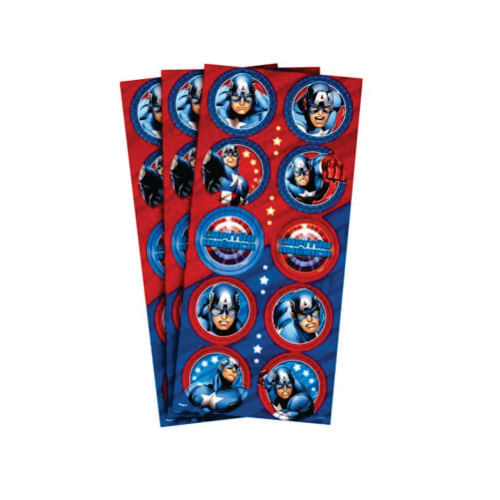 Adesivo Red. Capitão America C/30 Un Regina