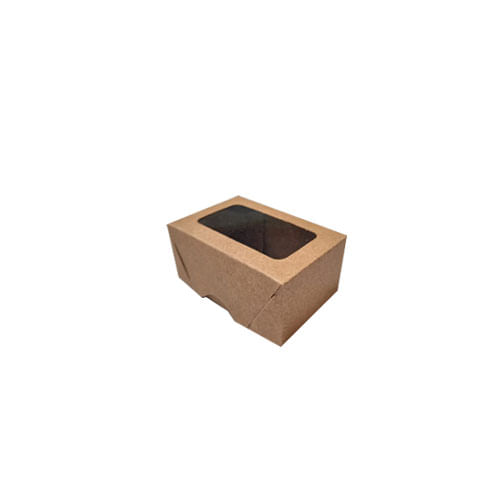 Caixa Retangular 5x8x3,5 Kraft Visor (N 0) Pct C/ 10 Un Crystal For
