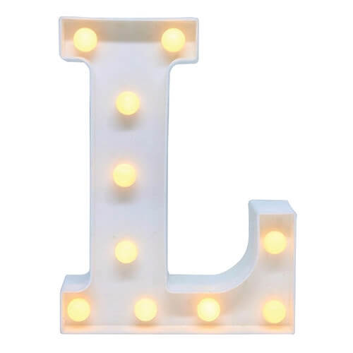 Luminaria Plastica Led Letra polLpol