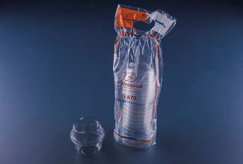 Pote Mousse C/ Tampa Alta G670 Sf 110 Ml C/ 10 Un Galvanotek