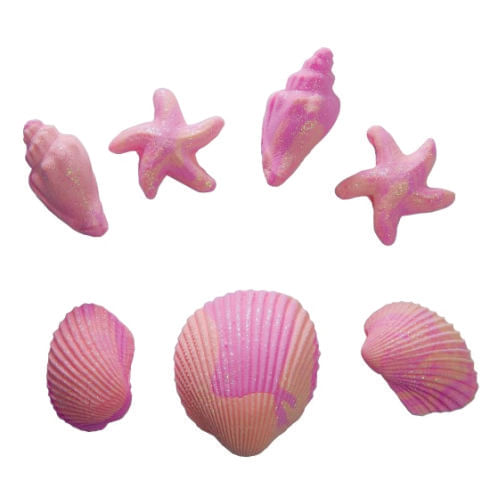 Biscuit Comestivel Conchas G Rosa C/ 7 Un (458) Jady