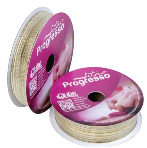 Fita Metalizada M007-015 Dourado Cor 203 10 M Progresso