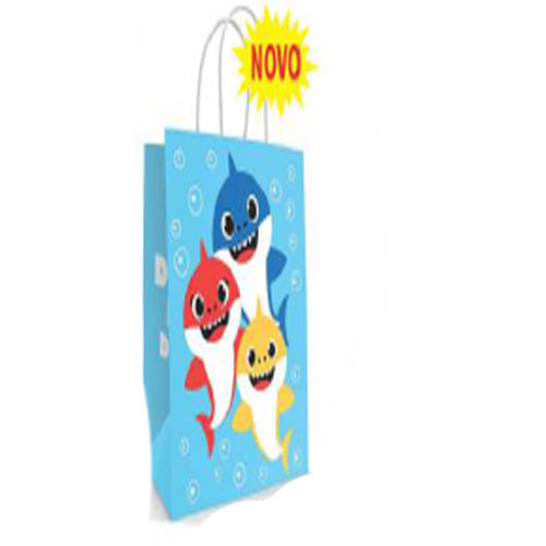 Sacola Papel Tubarão 18x09x22 C/ 10 L E L