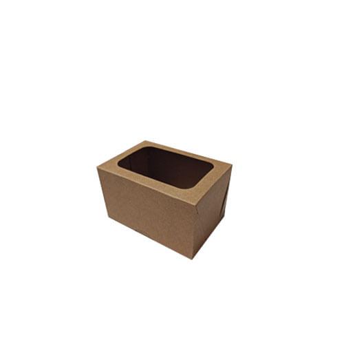 Caixa Retangular 7x10x6 Kraft Visor Pct C/ 10 Un Crystal For