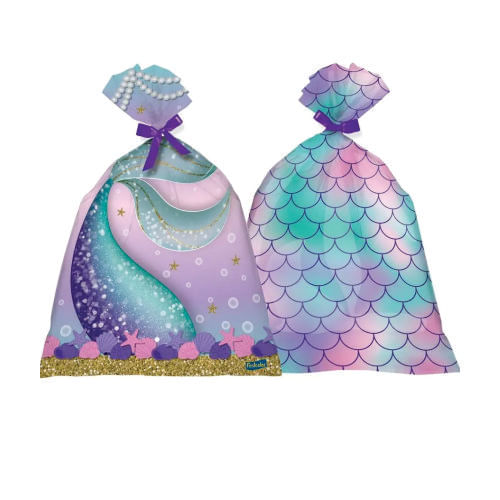 Sacola Plast. Sereia C/ 8 Un Festcolor