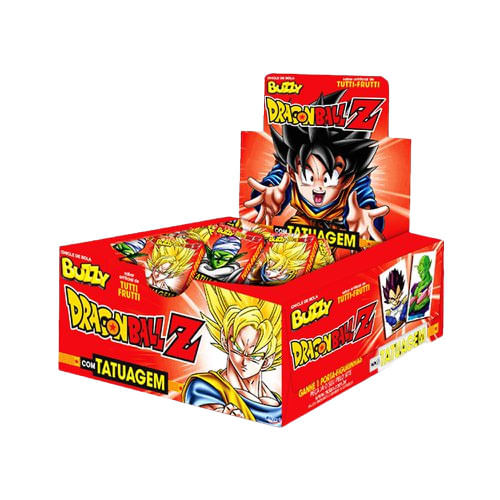 Chicle Dragon Ball Tattoo Tutti Frutti C/ 100 Un Buzzy