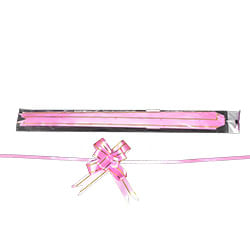 Laço Pronto Liso Rosa 18mm C/ 10 Un Brfestas