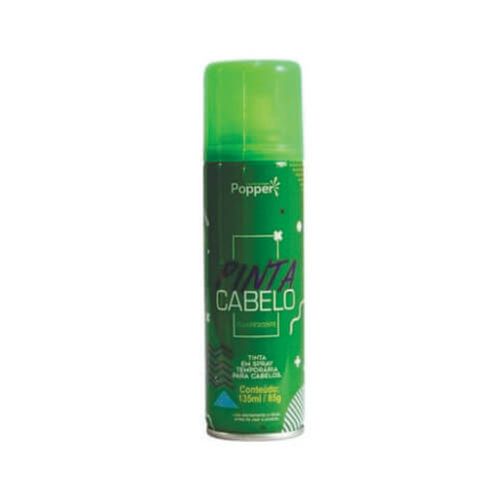 Spray Pinta Cabelo Fluorescente 135 Ml Verde Popper