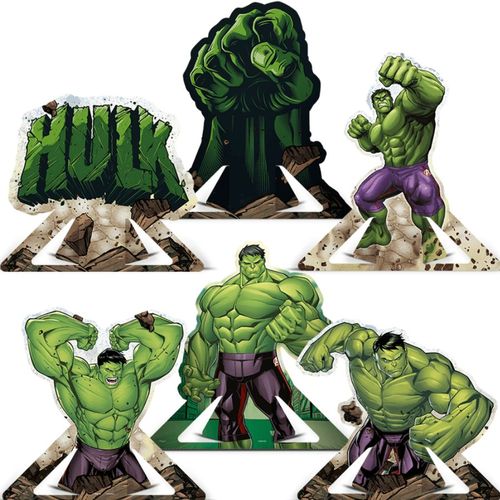 Decoração De Mesa Hulk C/ 8 Un Regina