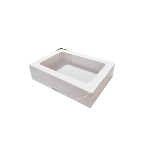 Caixa Retangular 10,5x14,5x3,5 Branca Visor Pct C/ 10 Un Crystal For