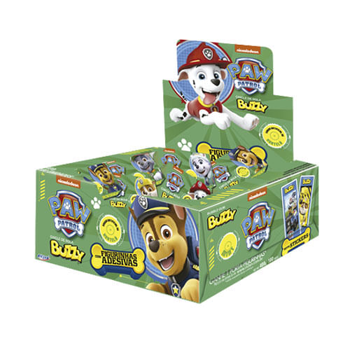 Chicle Patrulha Canina Hortelã C/ 90 Un Buzzy