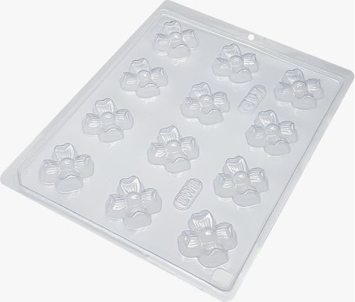 Forma Simples Bombom Flor 4 Pétalas (*407) Bwb