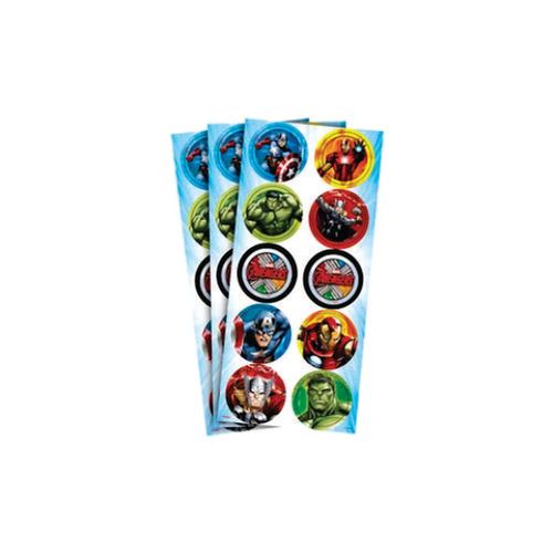 Adesivo Redondo Avengers C/ 3 Un Regina