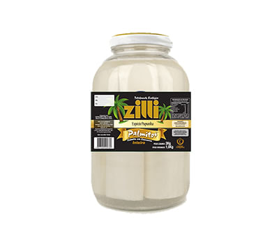 Palmito Pupunha Inteiro (Tolete) 1,8 Kg Zilli