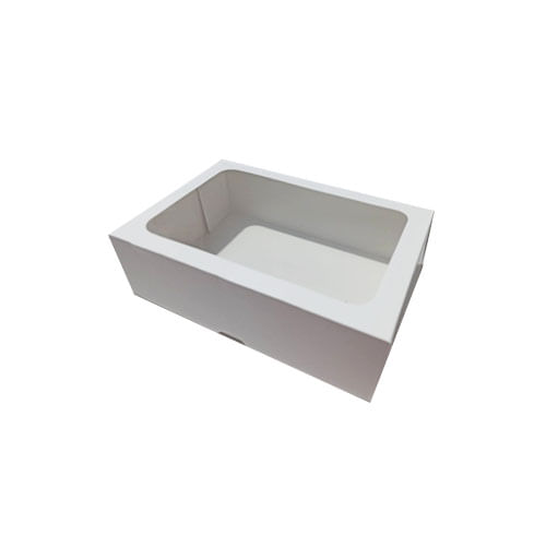 Caixa Retangular 12,5x17x6 Branca Visor Pct C/ 10 Un Crystal For