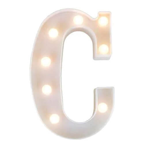 Luminaria Plastica Led Letra polCpol