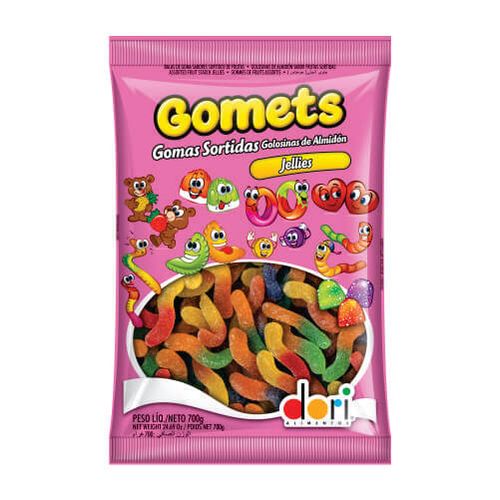 Gomets Goma Minhoca Frutas 700 Gr Dori