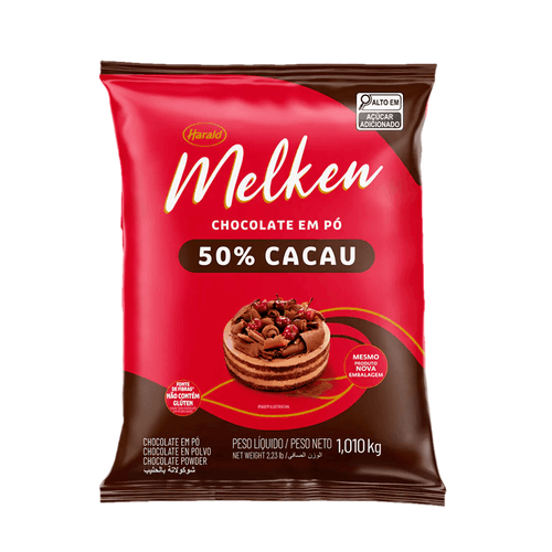 Chocolate Em Pó 50% 1,05 Kg Melken Harald