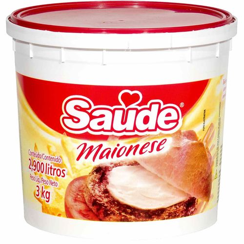 Maionese Balde 3 Kg Saude