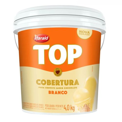 Cobertura Liquida Skimo Chocolate Branco Top 4 Kg Harald