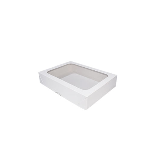 Caixa Retangular 11,5x17x3,5 Branca Visor (N 4) Pct C/ 10 Un (383-B) Crystal For