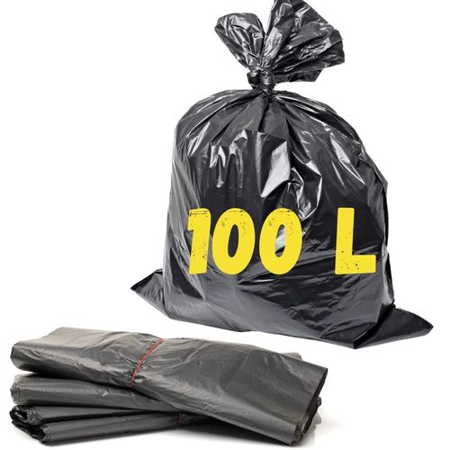 Saco Lixo 100 Lt Medio Preto 75x90 C/ 100 Un
