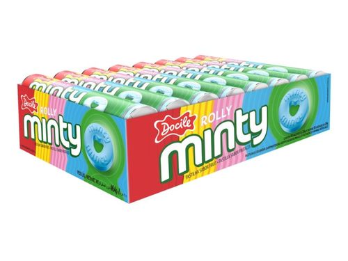 Pastilha Rolly Minty Fruit 12x29gr Docile