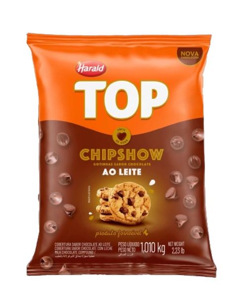 Chocolate Chipshow Top Ao Leite 1,01 Kg Harald