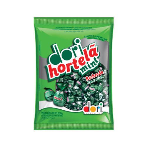 Bala Hortelã Mint Recheada 600 Gr Dori