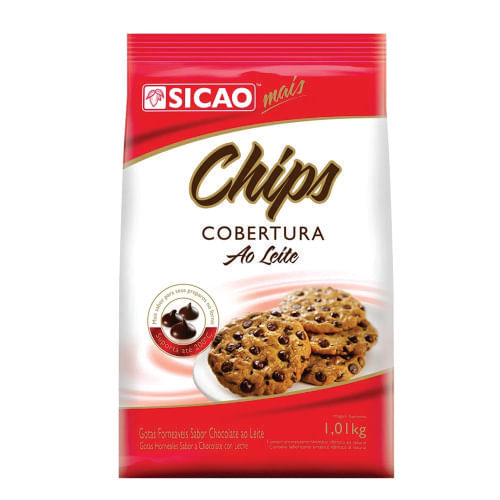 Chips De Chocolate Ao Leite 1,01 Kg Sicao