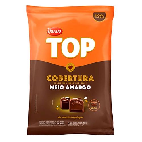 Chocolate Top Meio Amargo Gotas 1,01 Kg Harald
