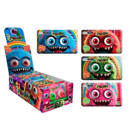 Bala Gummy Monsters Duo Olho 15x9 Gr Danilla