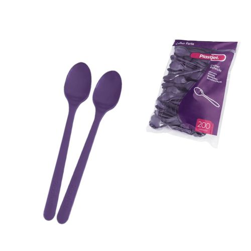 Colher Longa 19 Cm Açai Plus C/ 200 Un Plastjet