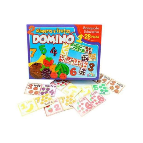 Caixa Domino De Frutas Mini Toys